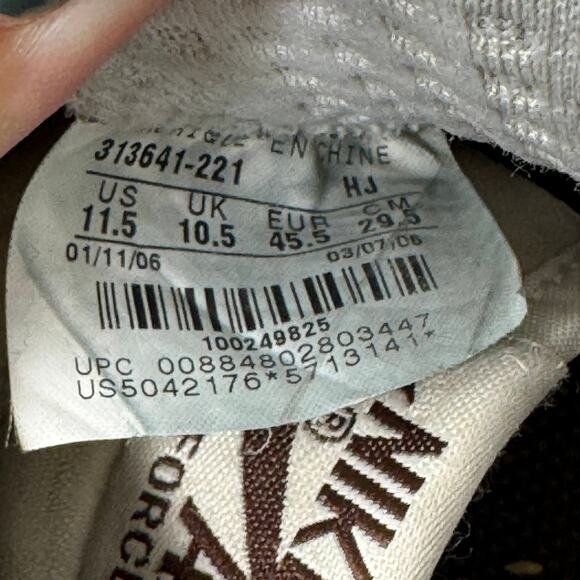 Nike Air Force 1 Low 313641-221 Brown Desert Chip Camo Sneakers Men's Size 11.5 - Picture 8 of 8